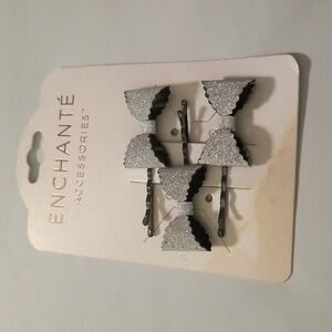 Women's Enchante Accessories; Silver and Black; 2 1/2 inches Each